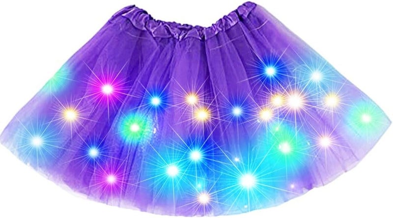 Nicute Light Up Tutu Led Layered Tulle Tutus Skirt for Women - Image 1
